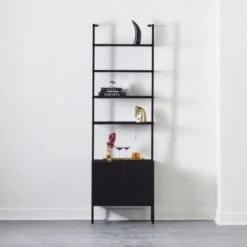 Stairway Black Cabinet - 96" Height 10 Stairway Black Cabinet - 96" Height -Home Furnishing Store StairwayTallBlkCabinetROS19 1x1