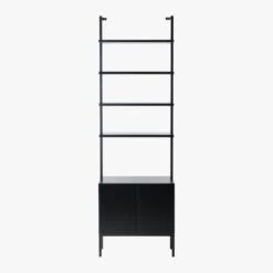 Stairway Black Cabinet - 96" Height 11 Stairway Black Cabinet - 96" Height -Home Furnishing Store StairwayTallBlkCabinetSOS19
