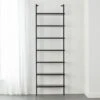 Stairway Black Metal Wall Mount Bookshelf 96'' -Home Furnishing Store StairwayTallBookshelfBlkROS18 1x1