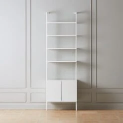 Stairway White Cabinet - 96" Height