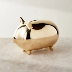 Stanley Brass Piggy Bank