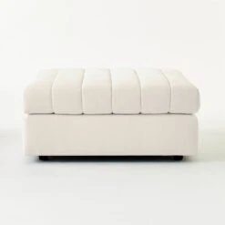 Stitch Fabric Ottoman -Home Furnishing Store StitchOttomanNaturalSOF20