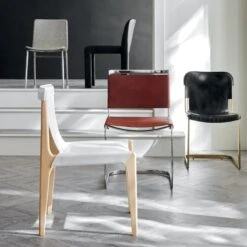 Hide Faux Leather Black Dining Chair -Home Furnishing Store StrutGreyChairFB21 1x1