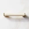 Suri Unlacquered Brass And Ivory Bone Handle 4" -Home Furnishing Store SuriIvoryBonePldBsHndl4inSHS22