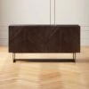 Suspend Marble And Black Walnut Wood Media Console
