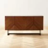 Suspend Marble And Brown Walnut Wood Media Console -Home Furnishing Store SuspendMediaConsoleSHS22