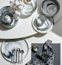 Swirl Black And White Serving Platter -Home Furnishing Store SwirlDinnerwareFB21 1x1 6