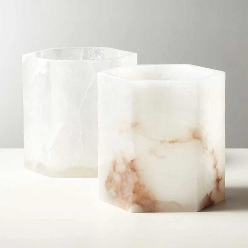 Talia Alabaster Hurricane Candle Holder 6 Talia Alabaster Hurricane Candle Holder - Image 4