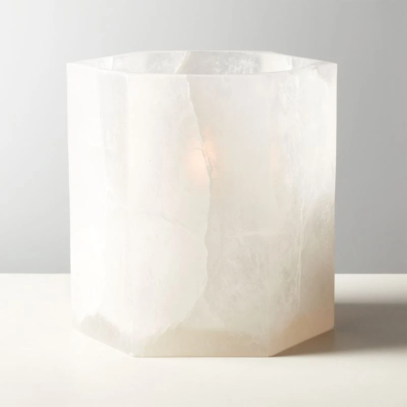 Talia Alabaster Hurricane Candle Holder 4 Talia Alabaster Hurricane Candle Holder - Image 2