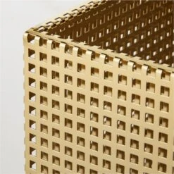 Tegan Perforated Brass Metal Storage Basket Small -Home Furnishing Store TeganBrassPrfrtdBasketAV2SHS23