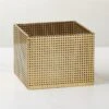 Tegan Perforated Brass Metal Storage Basket Small -Home Furnishing Store TeganBrassPrfrtdBasketSHS23