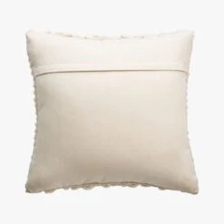 Tillie Ivory White Wool Throw Pillow With Feather-Down Insert 20" -Home Furnishing Store TillieWoolPlwCvr20X20AVS19