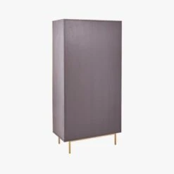 Trace Brass Wire Bookcase -Home Furnishing Store TraceBrassMshDoorBookcase3QBF19