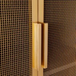 Trace Brass Wire Bookcase -Home Furnishing Store TraceBrassMshDoorBookcaseAVF19