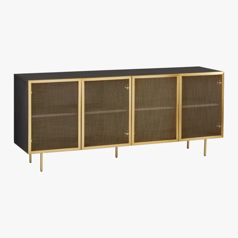 Trace Brass Wire Mesh Credenza 9 Trace Brass Wire Mesh Credenza - Image 7