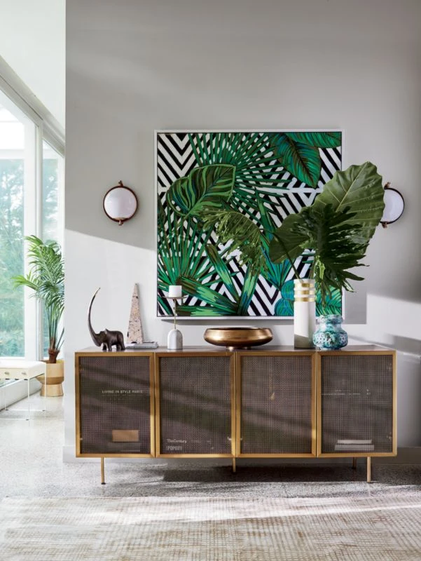 Trace Brass Wire Mesh Credenza 5 Trace Brass Wire Mesh Credenza - Image 3