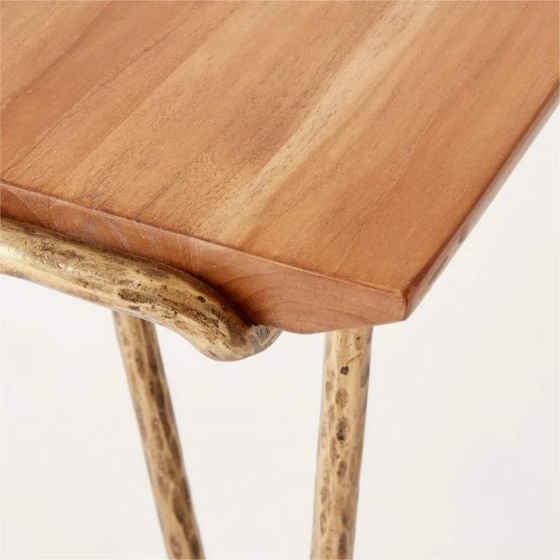 Trestle 88" Wood And Metal Dining Table 8 Trestle 88" Wood And Metal Dining Table - Image 6