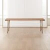 Trestle 88" Wood And Metal Dining Table