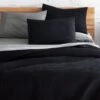 Triangle Black Coverlet And Shams -Home Furnishing Store TriangleCoverletFQBlackSHF17