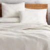 Triangle Warm White Coverlet And Shams