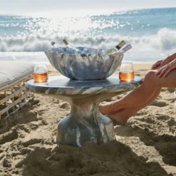 Meyer Polished Aluminum Champagne/Wine Chiller -Home Furnishing Store TriesteCoffeeTableM21