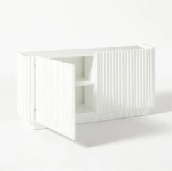 Truffle High-Gloss White Credenza -Home Furnishing Store TruffleWhiteCredenza3QAVF20