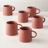 Valley Sequoia Red Coffee Mug Set Of 6 -Home Furnishing Store ValleyMttSequoiaMugsS6SHF22