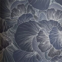 Venation Navy Wallpaper -Home Furnishing Store VenationRoyalAVSHF21