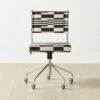 Vicino Black And White Patterned Upholstered Office Chair 1 Vicino Black And White Patterned Upholstered Office Chair -Home Furnishing Store VicinoPatternedChairSHS23