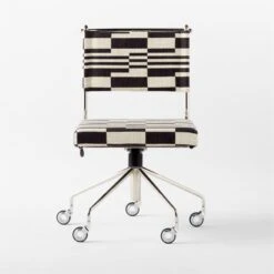 Vicino Black And White Patterned Upholstered Office Chair -Home Furnishing Store VicinoPatternedChairSOSSS23