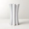 Vix Fluted White Ceramic Vase -Home Furnishing Store VixFlutedWhiteVaseSHF22