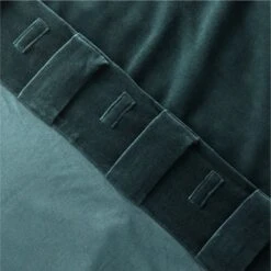 Dark Green Organic Cotton Velvet Window Curtain Panel 48"x84'' -Home Furnishing Store VlvtDkGnOrgCtnCrtn96PnlAV4SHF23