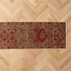 Vintage Handknotted Wool Turkish Runner 2'6"x12'3" -Home Furnishing Store VntgHdkdTkWlRnnr2p5x12p2AV2SHF23