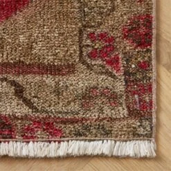 Vintage Handknotted Wool Turkish Runner 2'6"x12'3" -Home Furnishing Store VntgHdkdTkWlRnnr2p5x12p2AV3SHF23