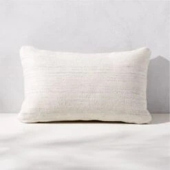 Waverly Ivory Outdoor Throw Pillow 20''x12''