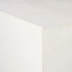 Ivory Concrete Outdoor Side Table -Home Furnishing Store WhiteConcreteCoffeeTableAVS20