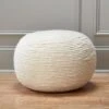 Wool Wrap Natural Pouf -Home Furnishing Store WoolWrapPoufAVS15 1x1