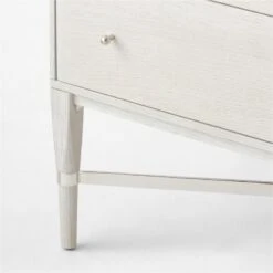 Connoisseur 5-Drawer Whitewashed Oak Wood Dresser Model 1003 -Home Furnishing Store WtWd1003CnnssrDresserAVSSS22