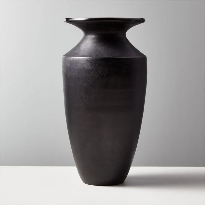 Yadira Black Terracotta Vase 3 Yadira Black Terracotta Vase
