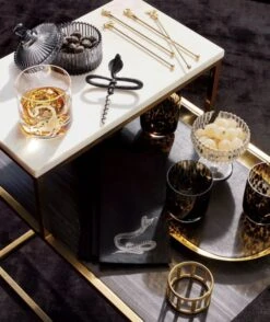 Franklin Double Old-Fashioned Glass -Home Furnishing Store dwayneetchedscorpiondbloldfshndglsAG17