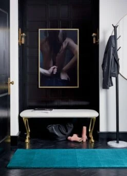 Boulevard Black And Marble Coat Rack -Home Furnishing Store gallopbenchbackpocketprintJL17