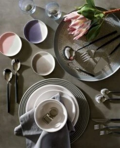 Bolt Grey Linen Napkin Set Of 4 -Home Furnishing Store mirageiridescentdrinkwareJN18