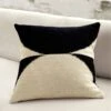 Reflect Black And White Throw Pillow With Down-Alternative Insert 20" -Home Furnishing Store reflectpillowchng23inACOC15