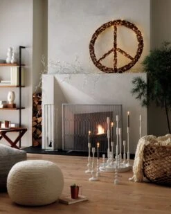 Wool Wrap Natural Pouf -Home Furnishing Store rooklightgreypoufOC17