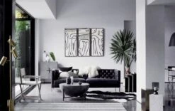 Reflect Black And White Throw Pillow With Down-Alternative Insert 20" -Home Furnishing Store savilesofaJN18